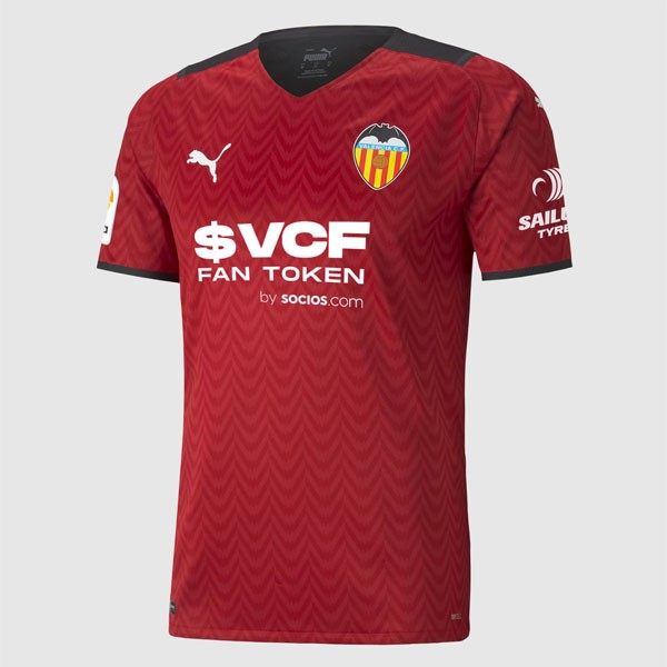 Tailandia Camiseta Valencia Replica Segunda Ropa 2021/22